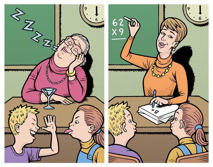 Professor bom e ruim